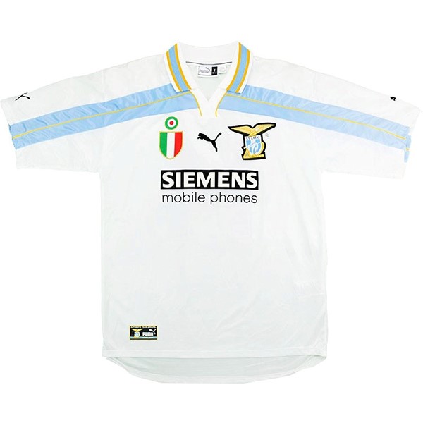 Tailandia Camiseta Lazio 1st Retro 2000 2002 Blanco